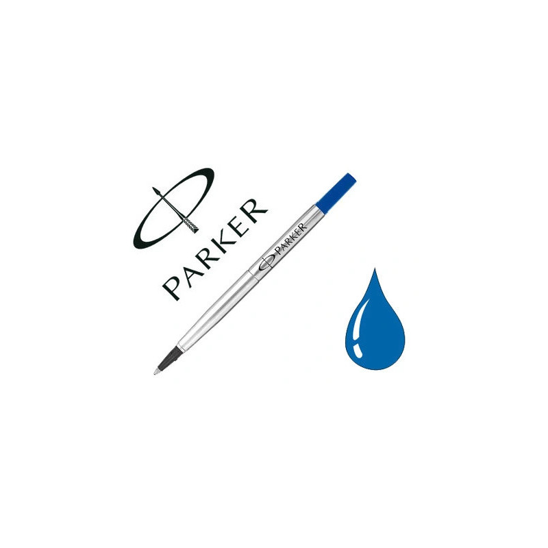 Recharge parker roller largeur fine coloris bleu