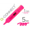 Surligneur q-connect tracé 2/5 mm pointe biseautée couleurs éclatantes rose