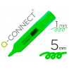 Surligneur q-connect tracé 2/5 mm pointe biseautée couleurs éclatantes vert