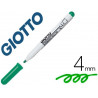 Marqueur giotto robercolor effaçable tableau blanc pointe medium ogive 4 mm coloris vert