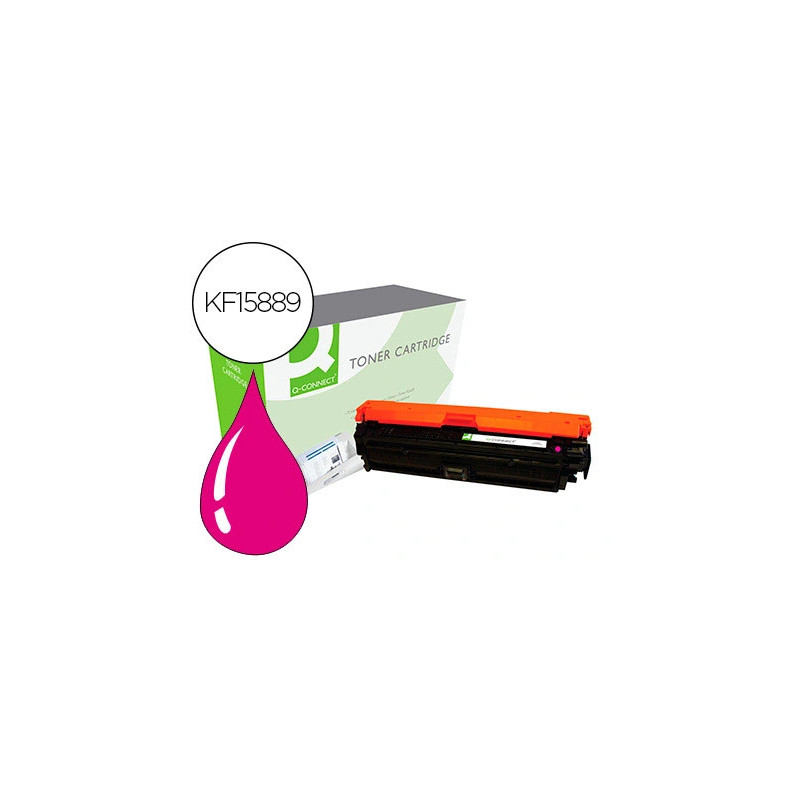 Toner laser q-connect compatible imprimantes hp 307a ce743a cp5225 coloris magenta 7300p