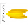 Ruban adhésif q-connect scelleuse sac 9mmx66m coloris jaune
