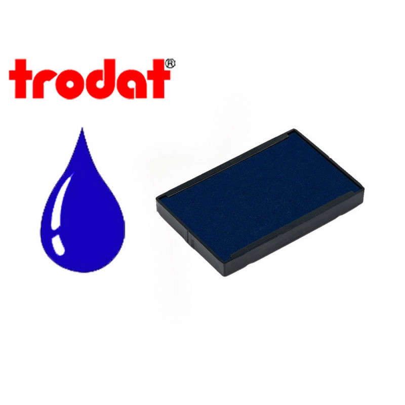 Cassette encrage trodat 6/4928b pour tampon encreur 4928/4958 coloris bleu
