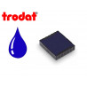 Cassette encrage trodat 6/4921b pour tampon encreur printy 4921 taille empreinte 12x12mm coloris bleu
