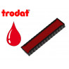 Cassette encrage trodat 6/4916b pour tampon encreur printy 4916 taille empreinte 70x10mm coloris rouge