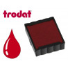 Cassette encrage trodat 6/4922c pour tampon encreur printy 4922 taille empreinte 20x20mm coloris rouge