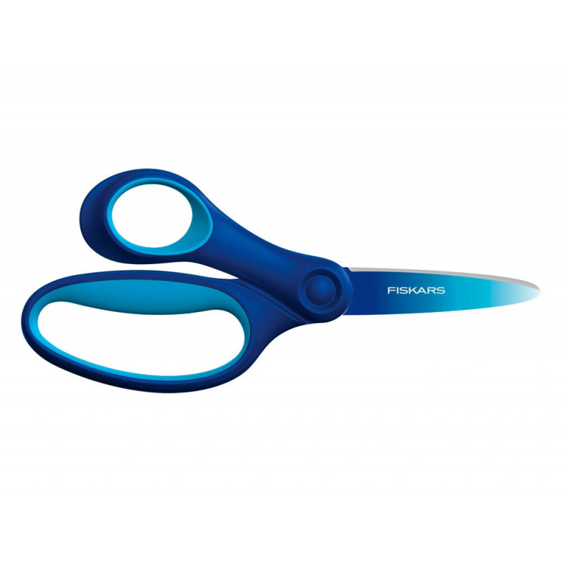 Ciseaux enfant fiskars soft grip ombres 15cm 8+ gaucher coloris bleu & violet
