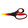Ciseaux enfant fiskars soft grip ombres 15cm 8+ droitier coloris rouge & jaune