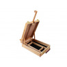 Boite chevalet sur table liderpapel en bois de hetre vernis 39x26x13 cm certifie fsc