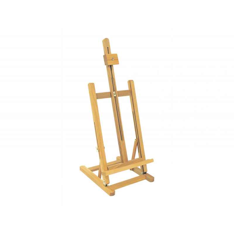 Chevalet de table liderpapel en bois de pin vernis 80x27,50x30 cm certifie fsc