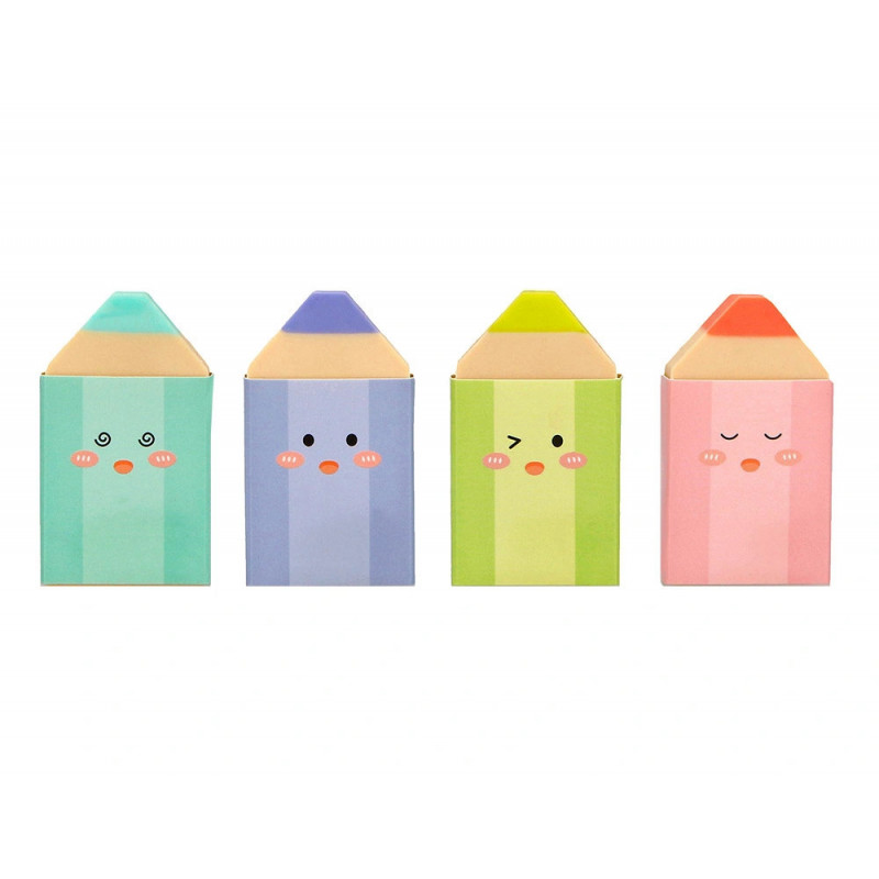 Gomme imaginovo erase it crayons coloris assortis