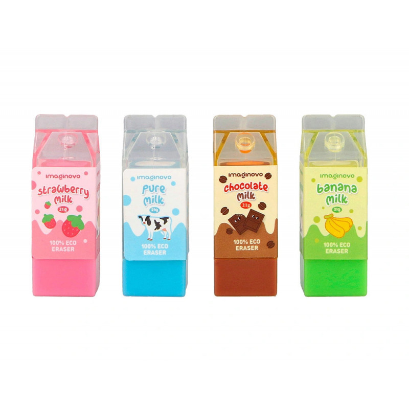 Gomme imaginovo erase it milkshakes coloris assortis
