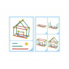 Bambouchicolor nathan lot de 12 fiches pour jeux de construction bambouchicolor