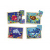 Puzzles nathan les animaux de la mer lot de 4 puzzles