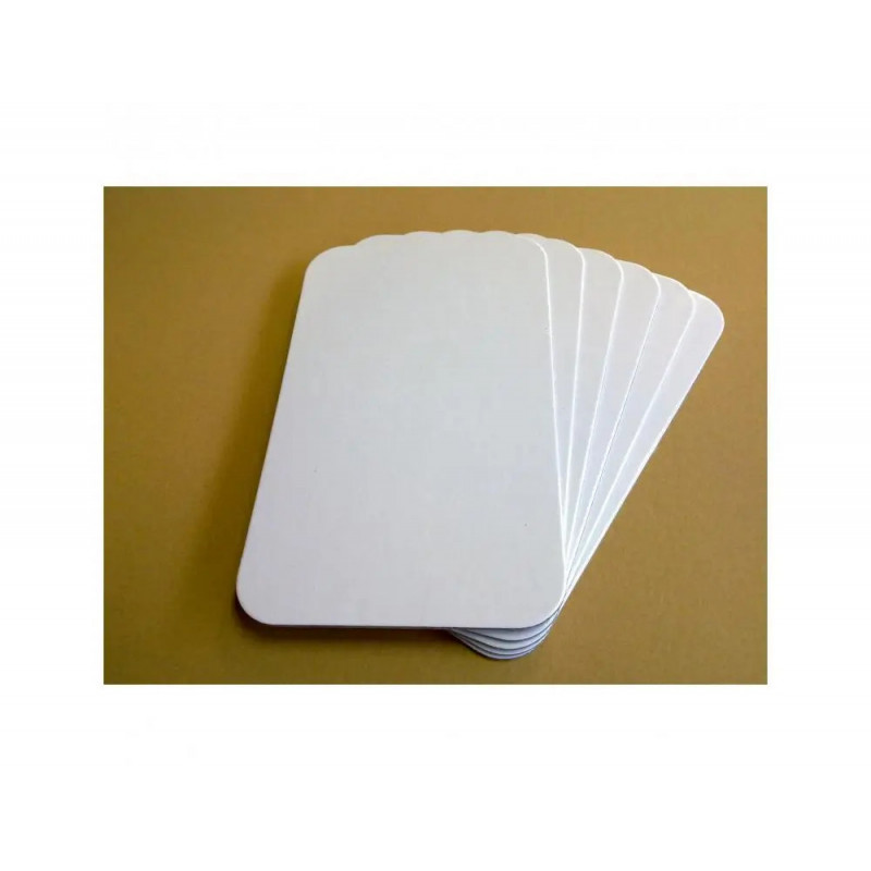 Lot de 6 tableaux carton ferreux sepp magnetiques coloris blancs