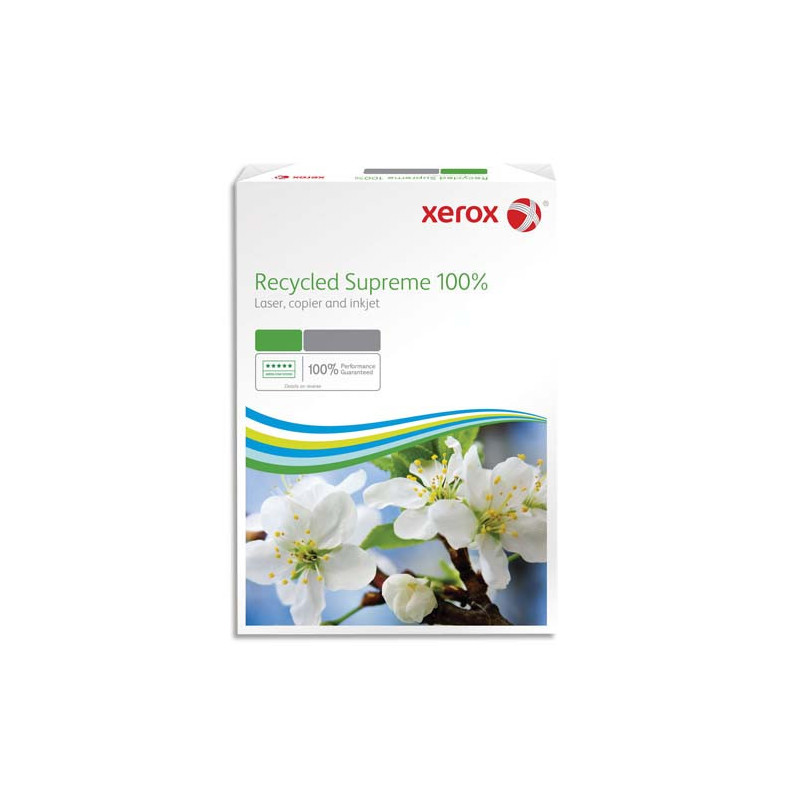 XEROX Ramette de 500 feuilles A4 80g, papier 100% recyclé Blanc XEROX RecycledSupreme 003R95860 CIE 150