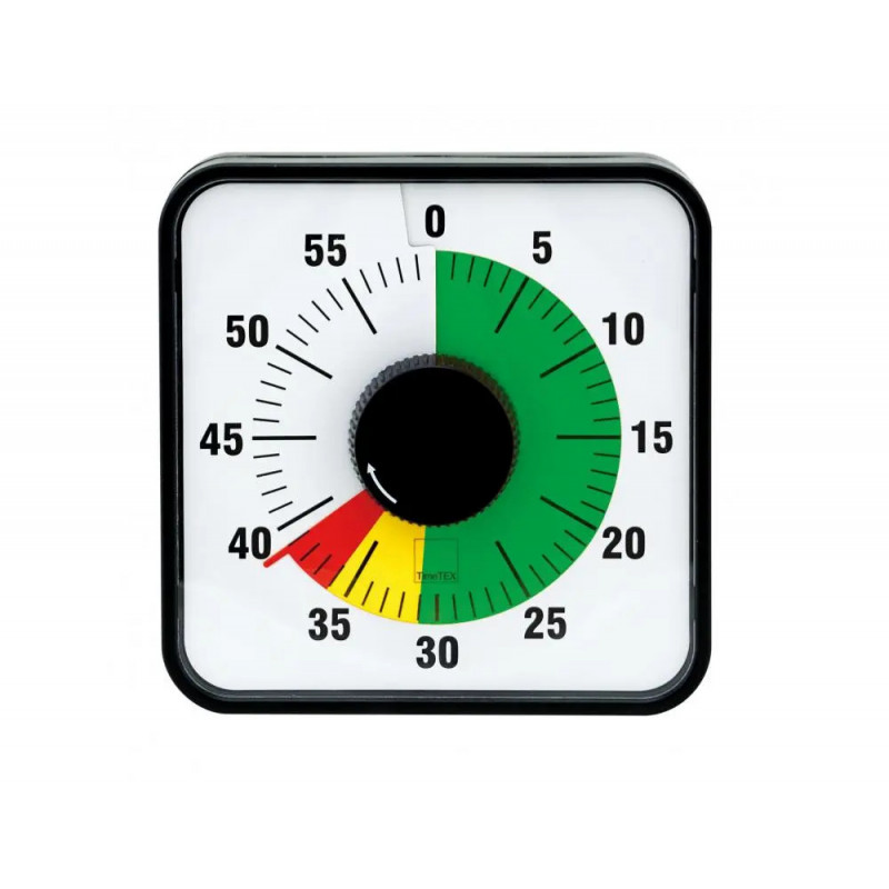 Mesure du temps eduplay minuteur magnetique 3 zones colores vert jaune et rouge