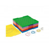 Geoplans wissner geoplans grands modeles activites de geometrie lot de 6 unites et elastiques couleurs