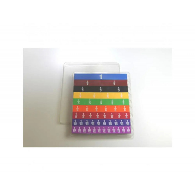 Fractions wissner plateau des fractions 10 couleurs assortie 51 pieces