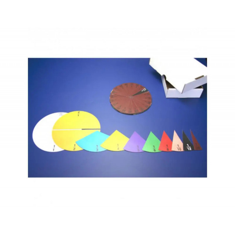 Fractions wissner cercles fractions magnetiques set de 10 marquage couleur 71 pieces