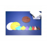 Fractions wissner cercles fractions magnetiques set de 10 marquage couleur 71 pieces