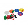 Fractions wissner cercles fractions pieces rondes plastique 71 pieces