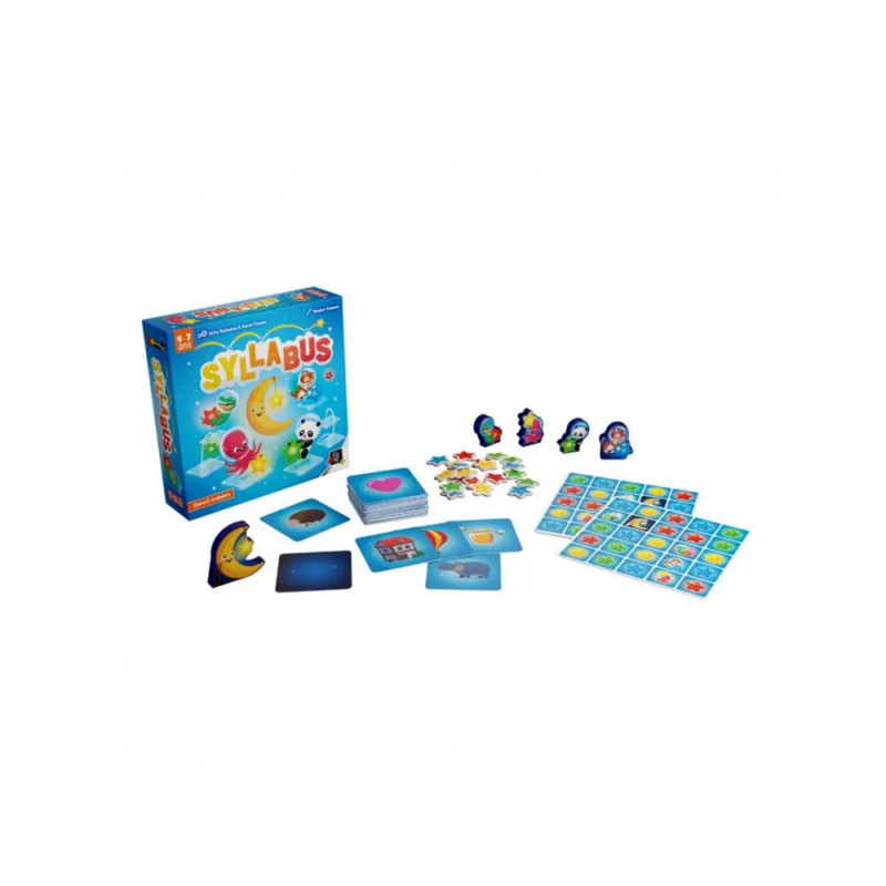 Francais gigamic syllabus jeu de course et de vocabulaire 49 images 5 grilles 4 pions 2 a 4 joueurs