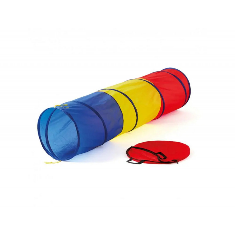 Tunnel de motricite transparent 46x180cm tremblay
