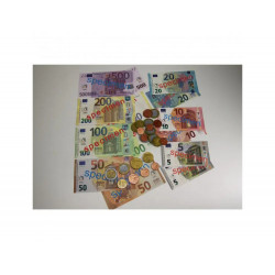 Pieces et billets euros...
