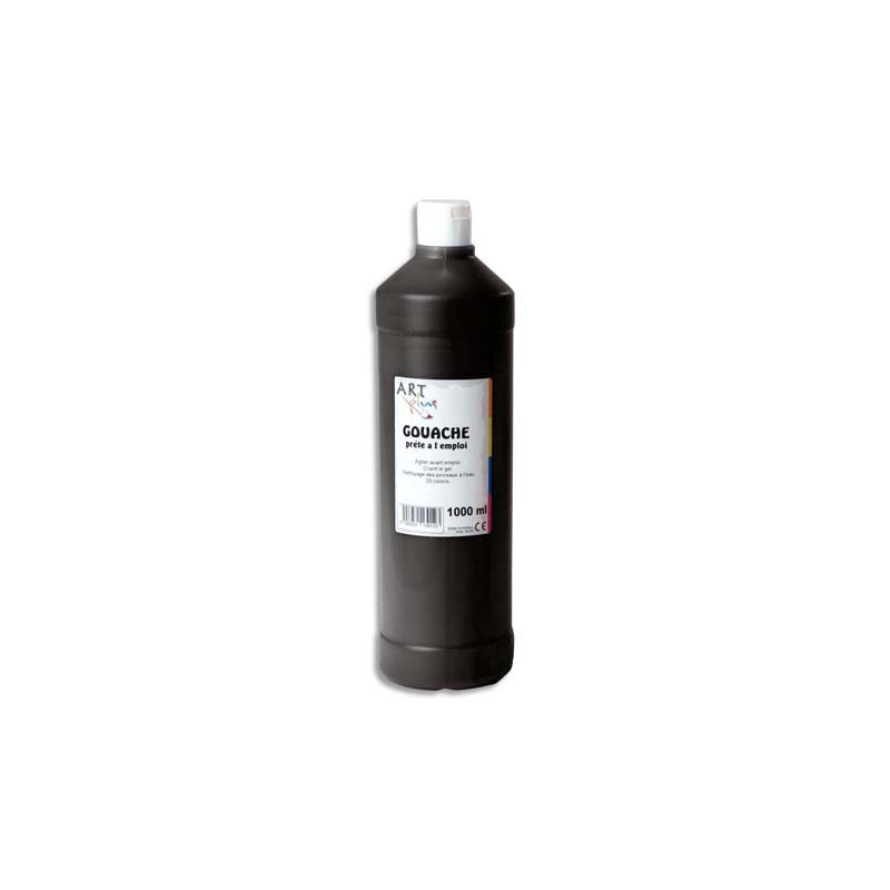 ART PLUS Gouache prête à l'emploi 1 litre Noir
