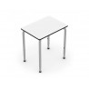 Table mirplay carree metal 68x50cm primaire a lycee