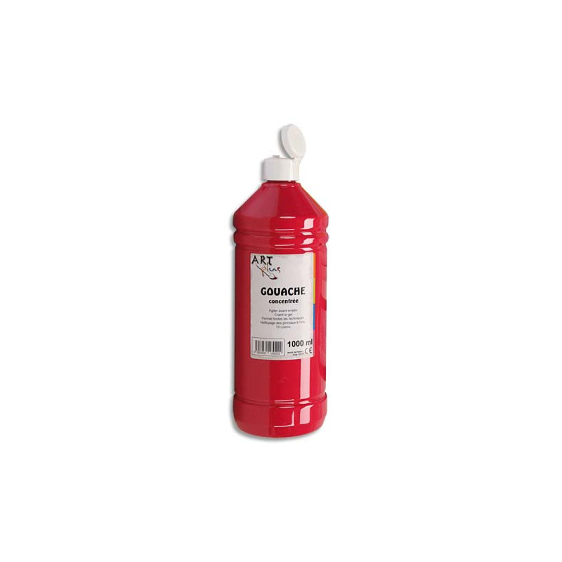 ART PLUS Gouache concentrée 1 litre Rouge vif