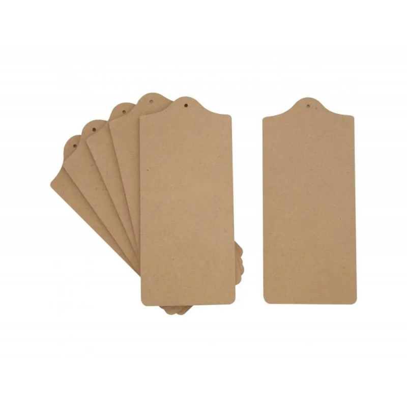 Planche a decouper bois ocolor trou de suspension 22x10x0.8cm coloris naturel lot de 5