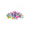 Perle plastique innspiro cassis 9mm coloris nacres assortis bocal de 1000 perles