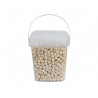 Perle bois ronde diametre 10mm coloris naurel lot de 1100 perles