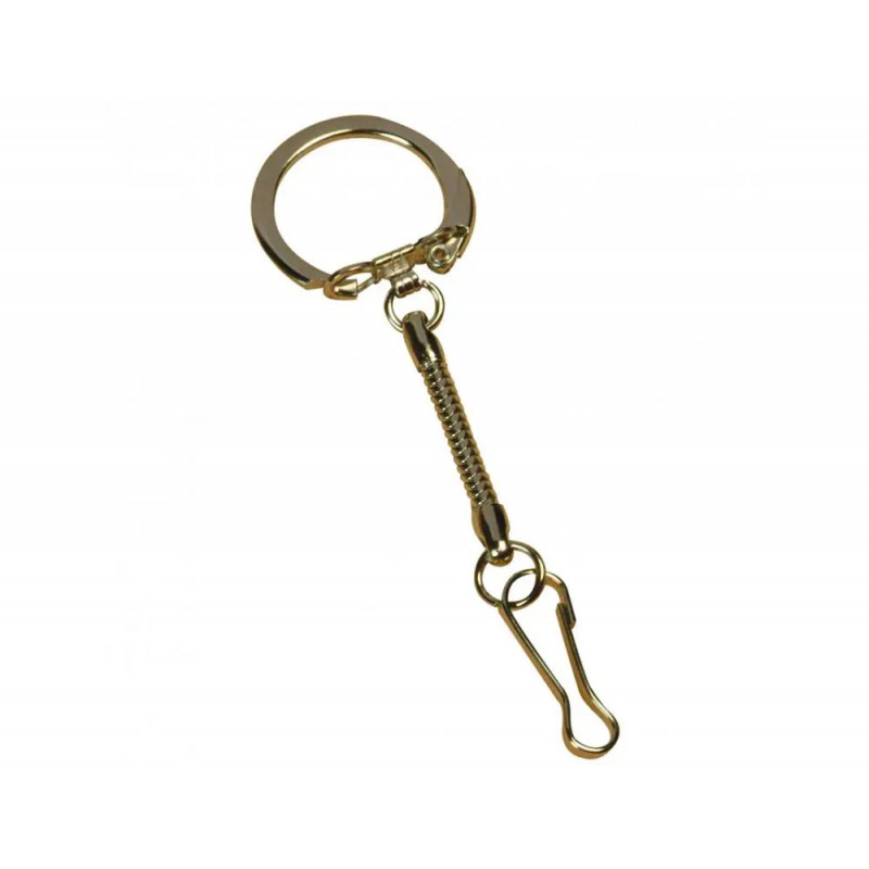 Lot attaches porte-cles et mousquetons graine creative 30 unites coloris metal argente