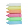 Craie trottoir jumbo o color diametre 45 mm long 19 cm coloris assortis etui 6 unites
