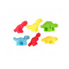 Lot moules 3d dinosaures graine creative pour pate a modeler 2 faces 6 unites coloris assortis