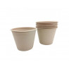 Lot de pots en cellulose culture club 100% organique et recyclable contenance 425ml 10 unites