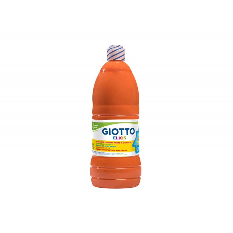 Gouache giotto elios flacon 1l coloris orange