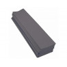 Papier crepon clairefontaine standard 0,5x2m crepage 40% coloris gris paquet 10 feuilles