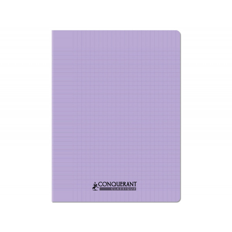 Cahier conquerant poplypropylene indechirable et lavable papier velin extra 24x32 cm 96 pages seyes