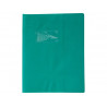 Protege-cahier clairefontaine 17x22cm plastique 22/100e opaque coloris vert