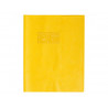 Protege-cahier clairefontaine 17x22cm plastique 22/100e opaque coloris jaune