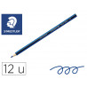 Crayons staedtler noris colour 185 coloris bleu pochette de 12