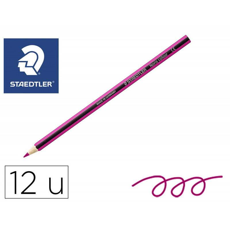 Crayons staedtler noris colour 185 coloris mauve pochette de 12