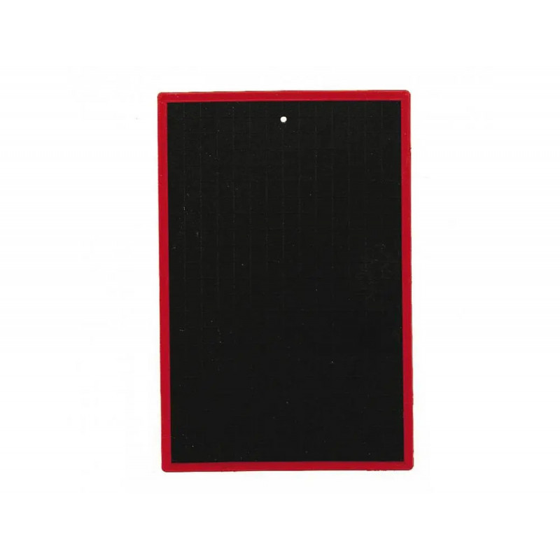 Ardoise wonday plastique 16x24cm 1 face quadrillee 1 face unie coloris noir