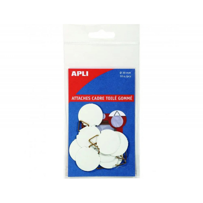 Attaches toilees gommees apli 30mm 500g pochette de 10 unites