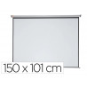 Ecran mural nobo format 16/10e dimension 150x101cm mecanisme manuel