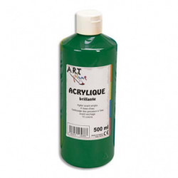 ART PLUS Acrylique brillante 500ml Vert emeraude